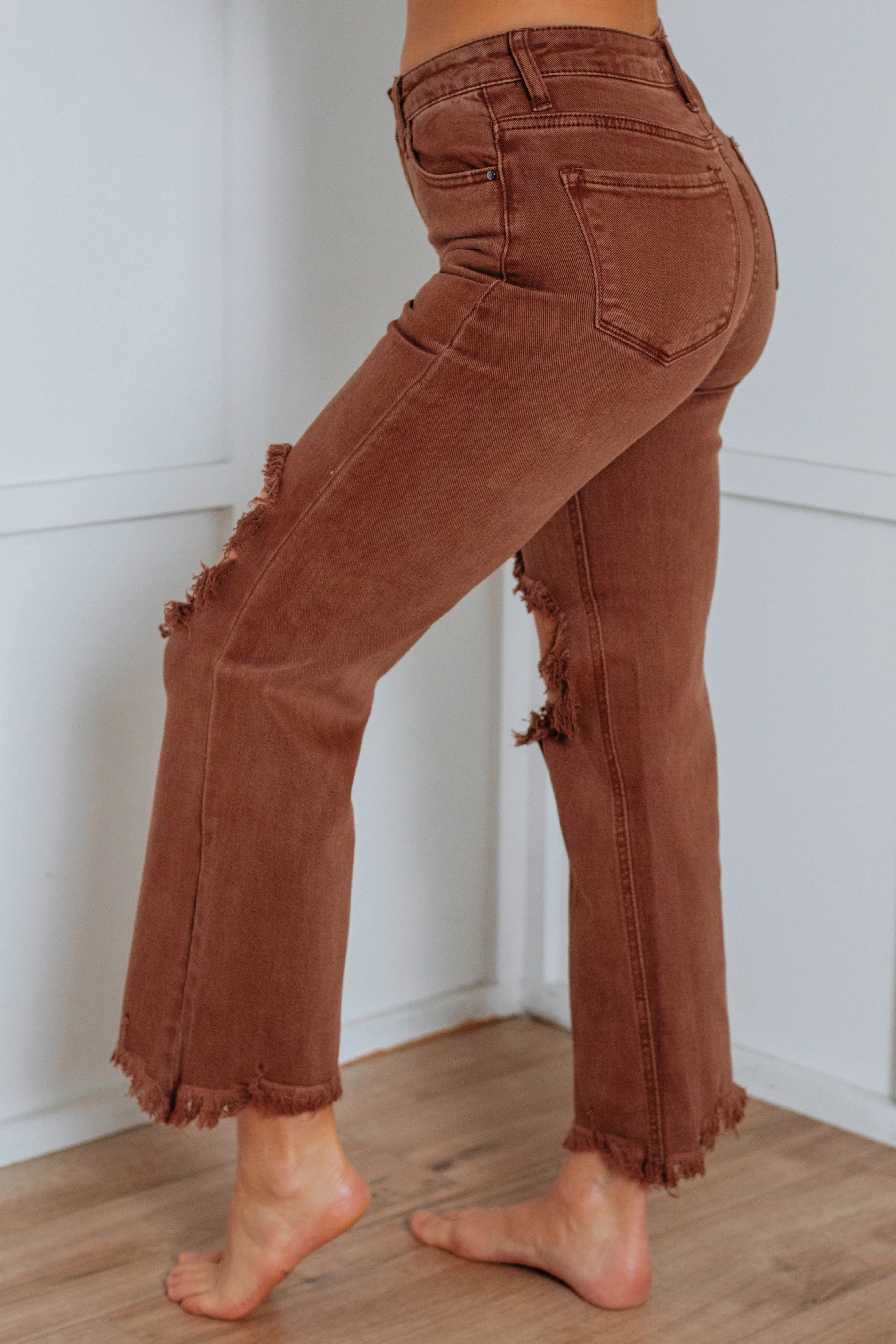 Any Occasion Willow Risen Jeans - Espresso