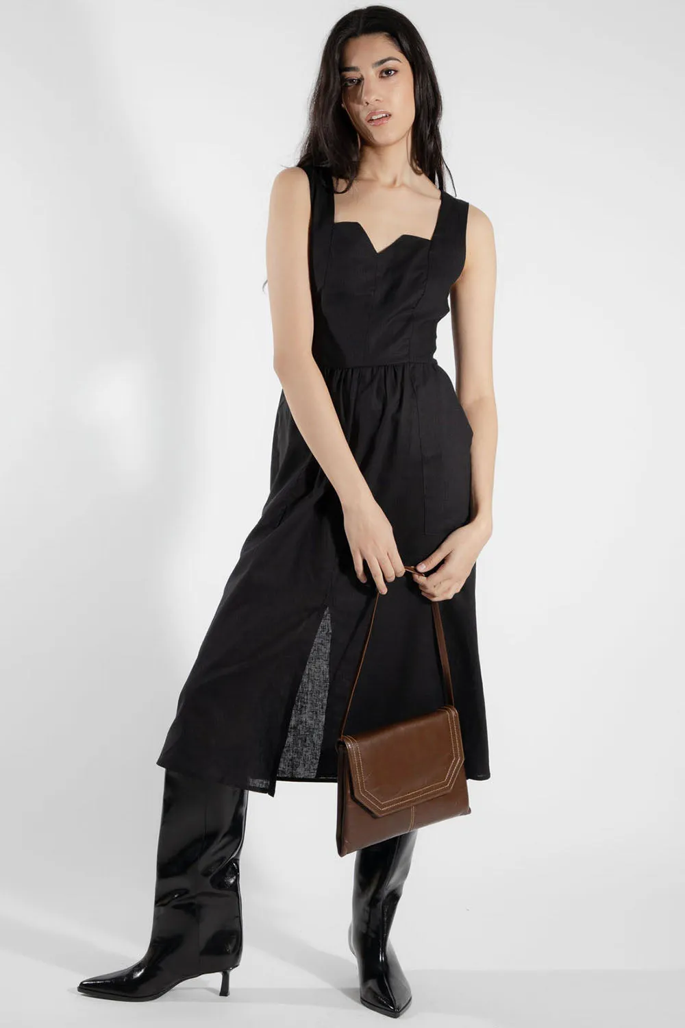 Soft Drape Cornifle Dress