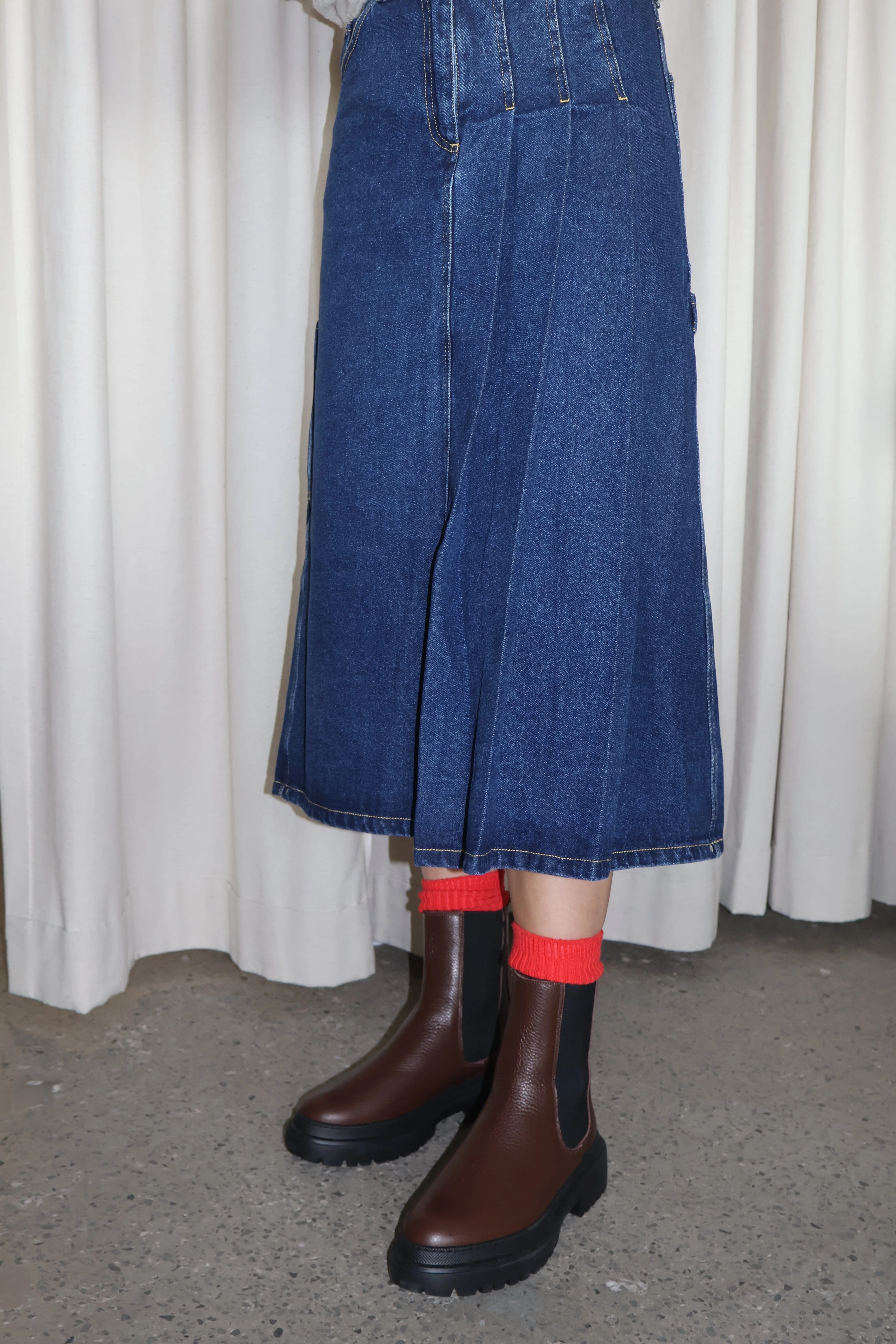 ReinforcedHeel Cushioned Footbed Cortina Brown Lined Boot