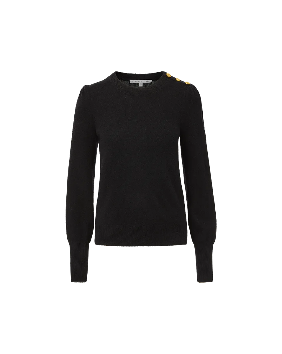 Nelia Cashmere Pullover | Button Accent Cozy And Stylish Soft Knit Layer