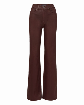 Family Style Parent Style Smart Casual City Life Style Crosbie Coated Slim Wide-Leg Jean