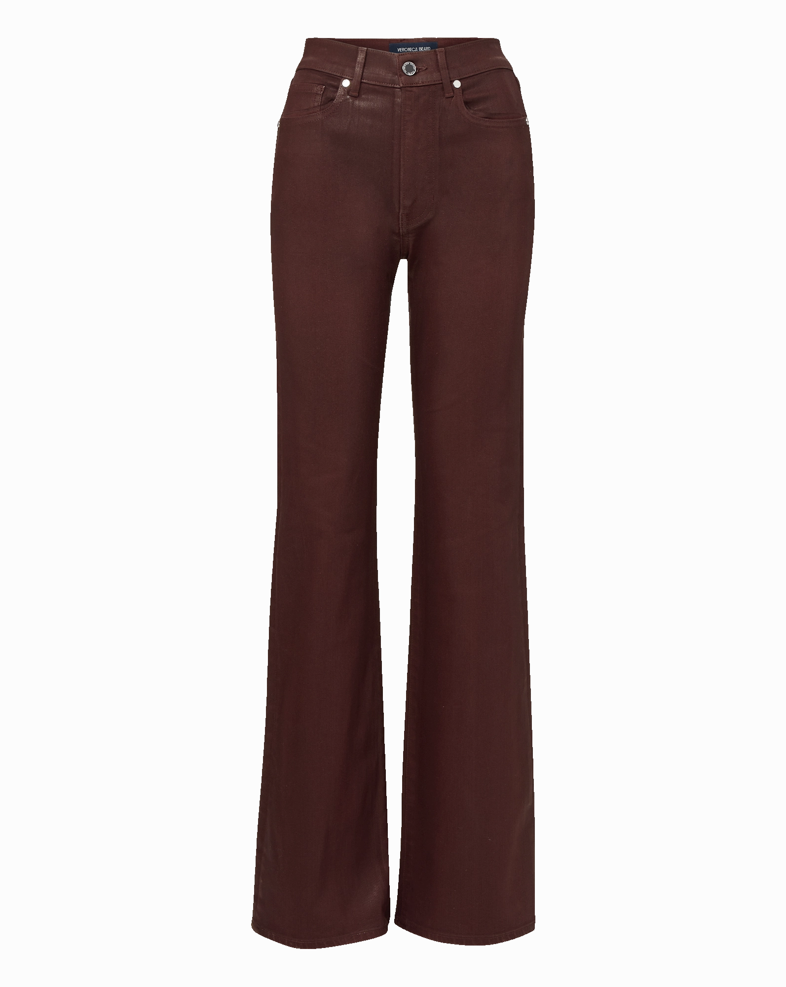 Family Style Parent Style Smart Casual City Life Style Crosbie Coated Slim Wide-Leg Jean