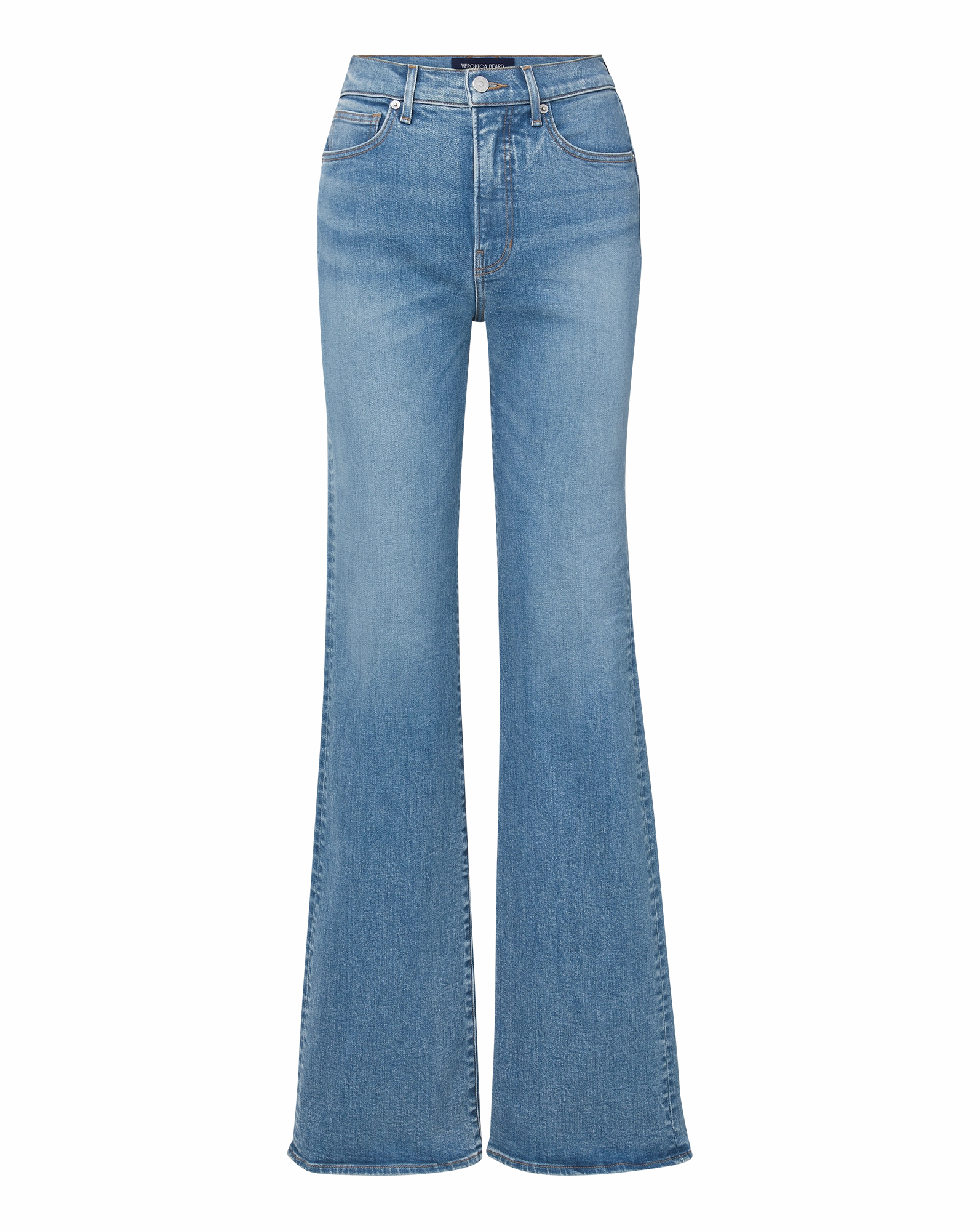 Zip Fly Closure Crosbie Slim Wide-Leg Jean