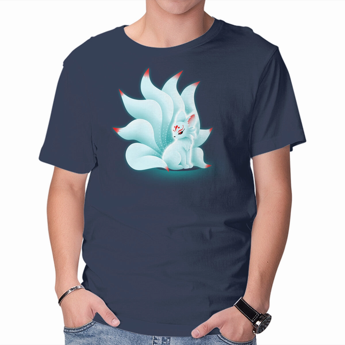 short sleeved Cute Kitsune