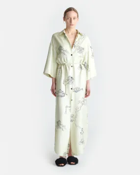 Everyday-Comfort Damala - Printed Silk Twill Shirt Dress - Folktale