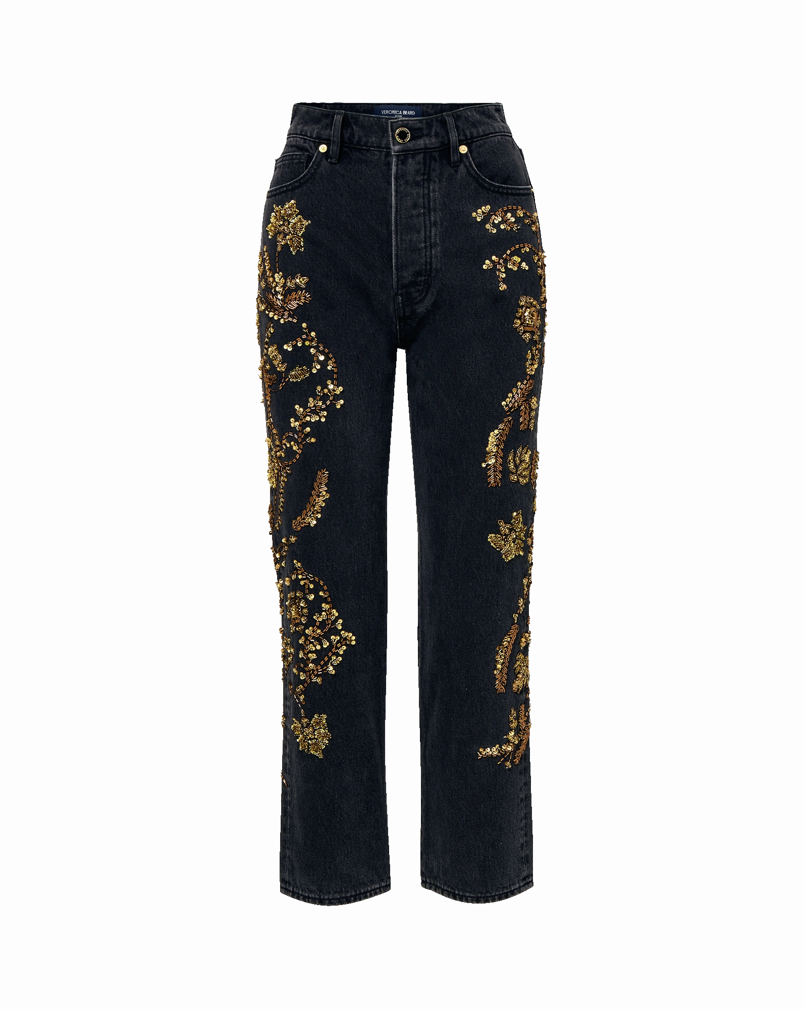 Relaxed Waist Fit Daniela Embellished Straight-Leg Jean