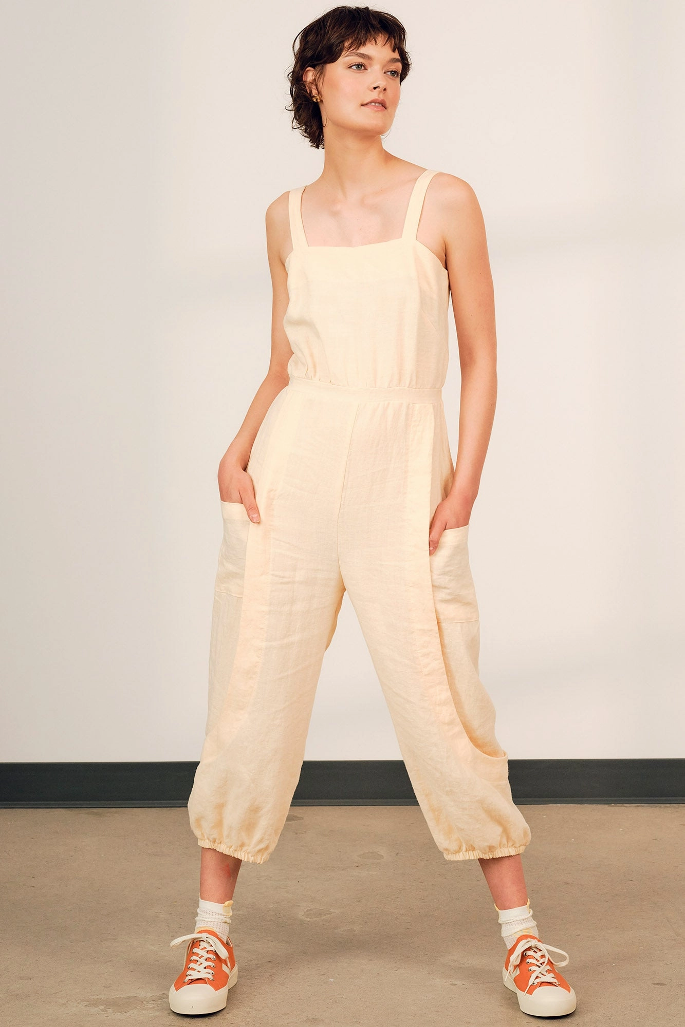 Home Chic Simple Neutral Danu Jumpsuit