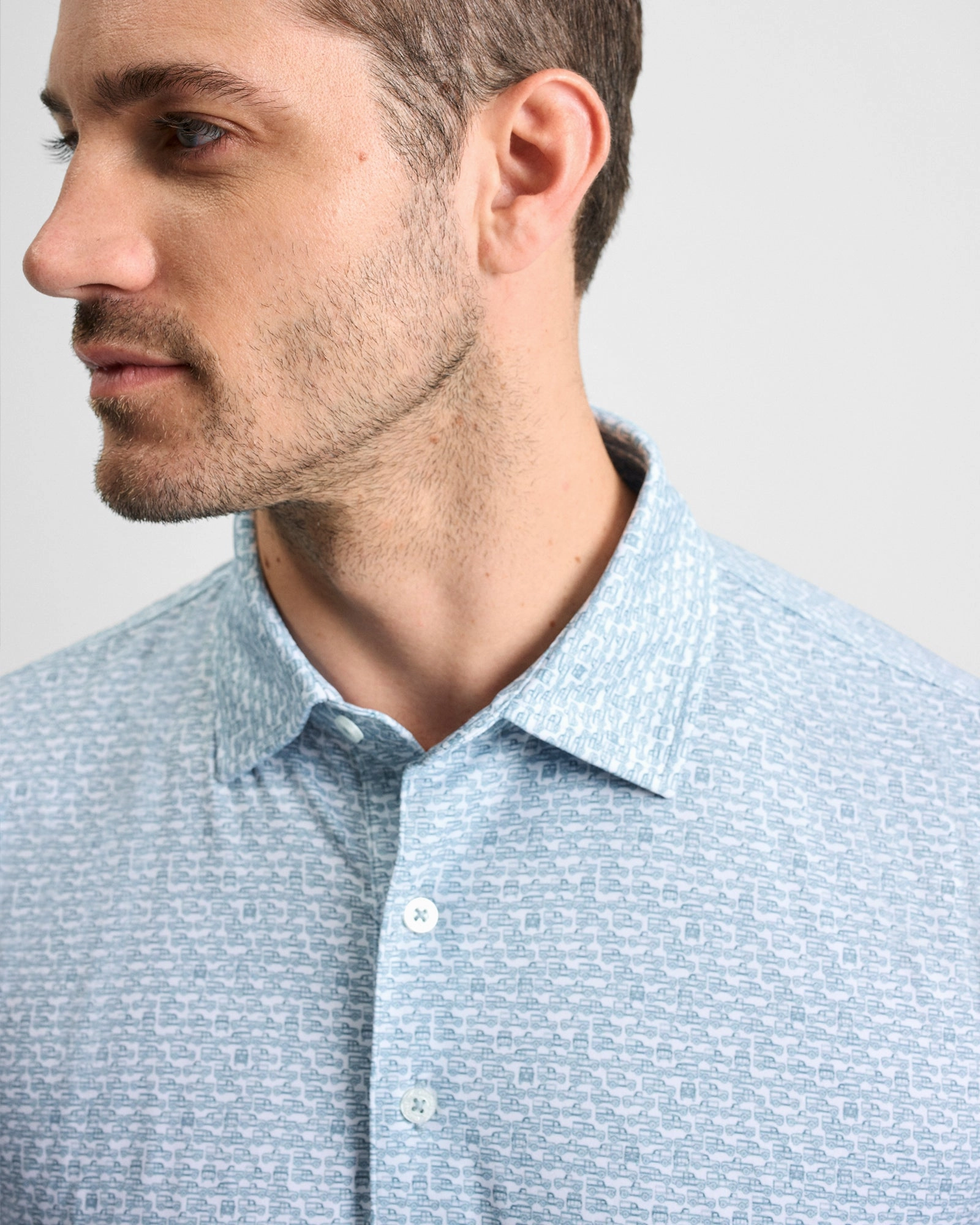 Defenders Printed Performance Polo Luxury Fit Chic Fit