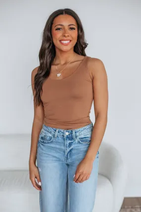 Delta Basic Tank - Toffee long lasting durability