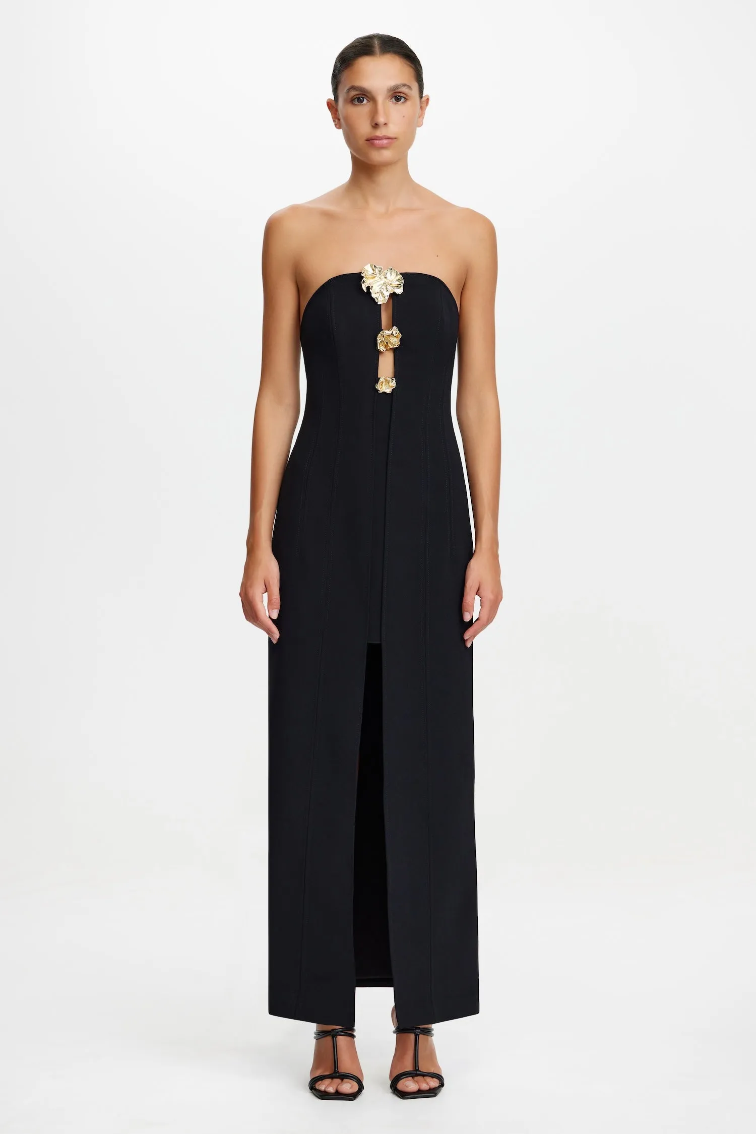HAWICK MAXI DRESS Zip-Closure