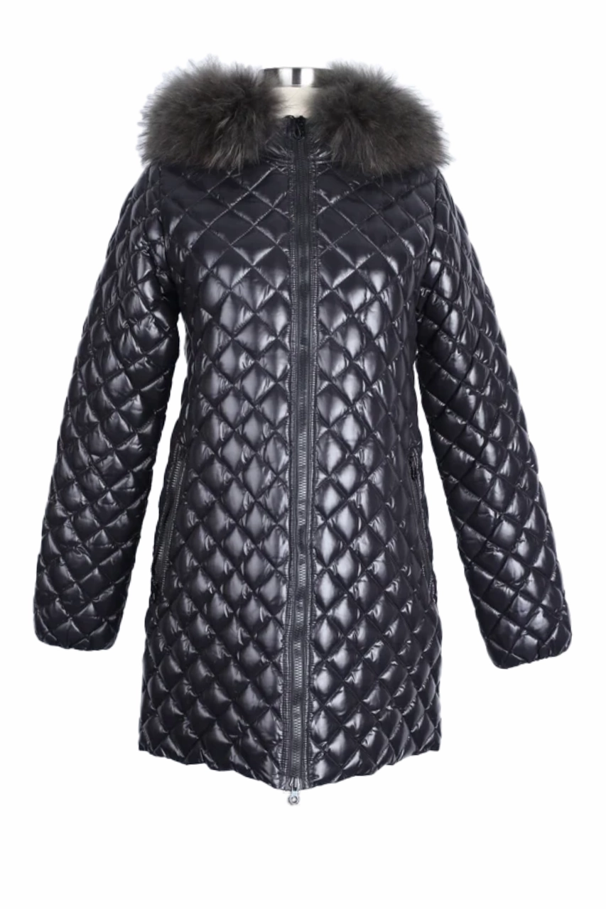 Diamond Down Parka W/ Fur Hood Convertible styles