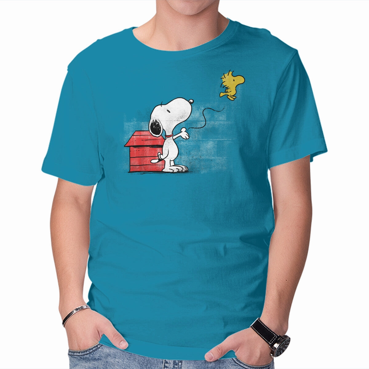 Dog With Bird Retro UV protection layer