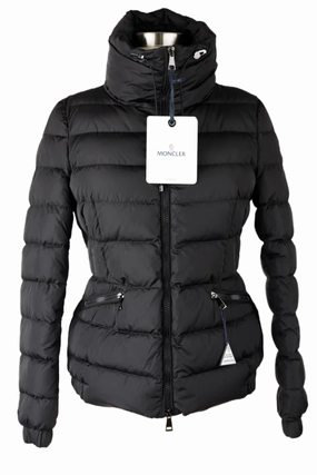 Down Bomber Jacket w/ Cinched Waist Zippered Pockets Glove Friendly Cuff Design