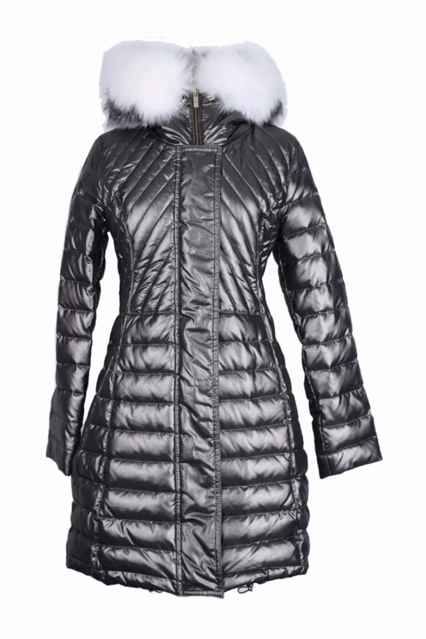 Smooth Glide Fasteners Down Fur Hood Parka