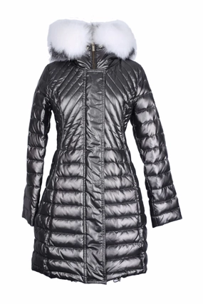 Smooth Glide Fasteners Down Fur Hood Parka