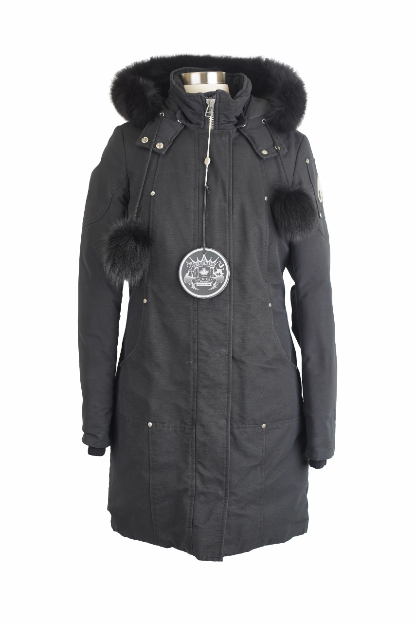 Down Fur Hood Parka Heavy Duty Buckle
