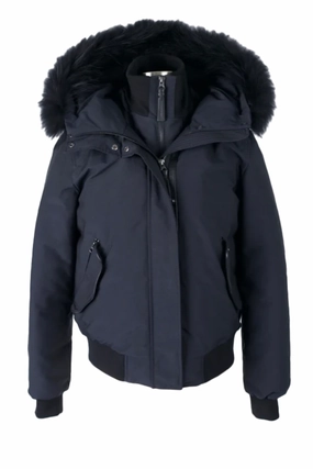 Clean Minimal Look Easy Wear Down Puffer Jacket W/ Fur Trim