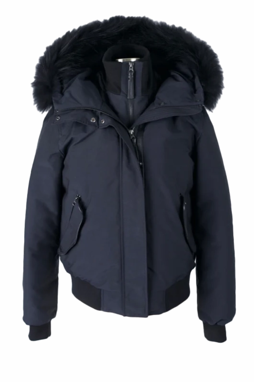 Clean Minimal Look Easy Wear Down Puffer Jacket W/ Fur Trim