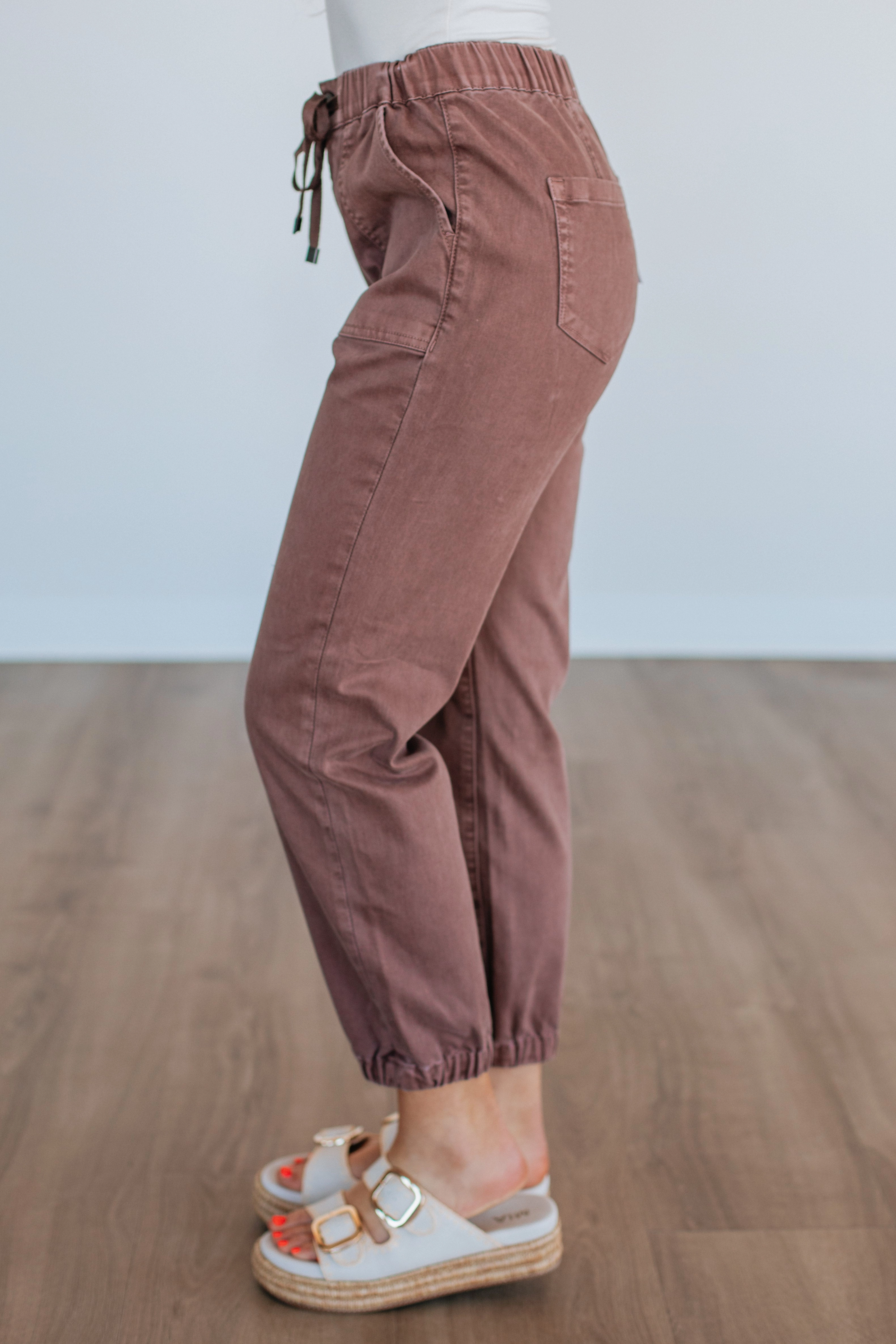 Drea Mica Joggers - Cocoa Utility Ready