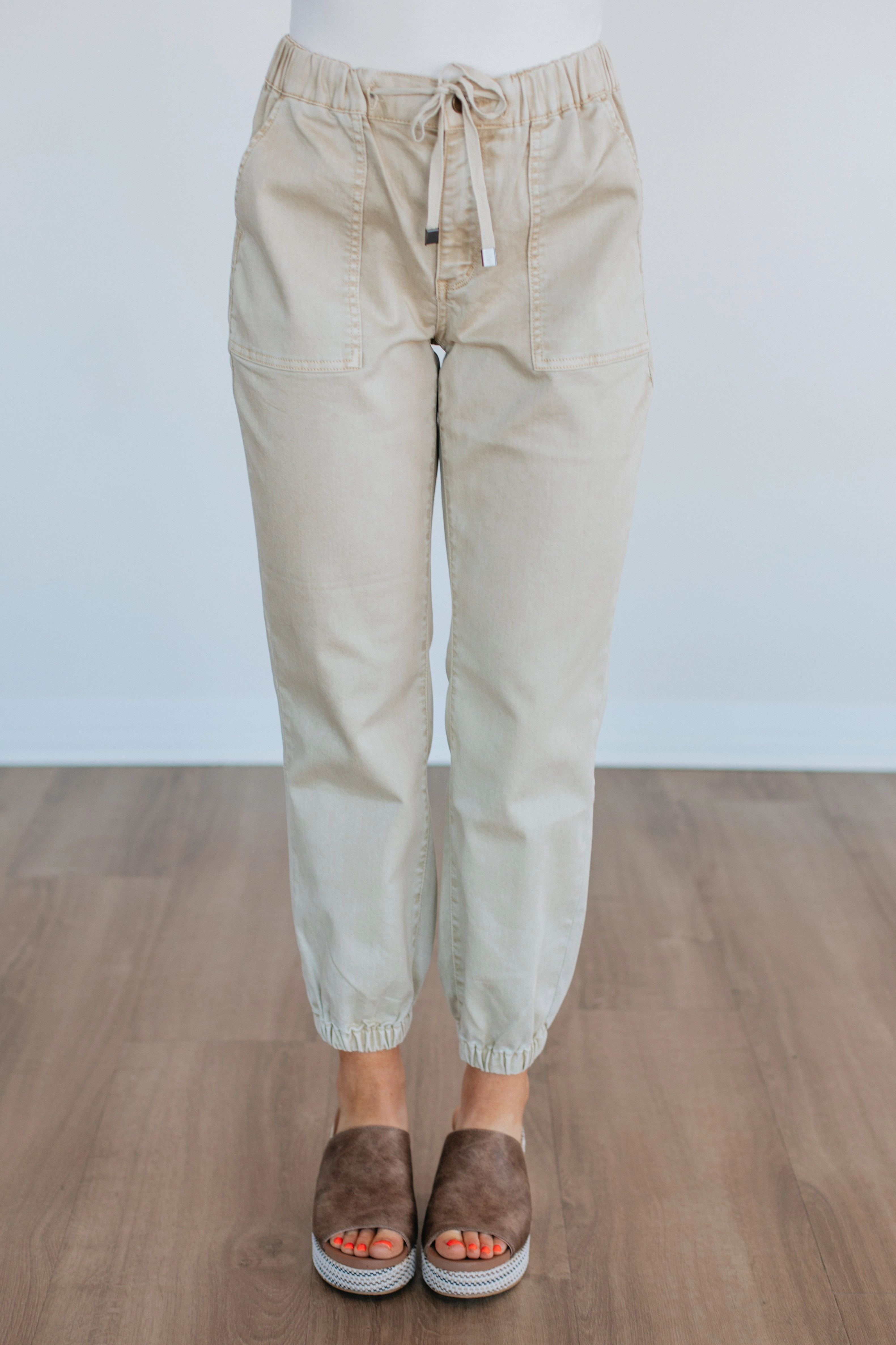 Casual Edge Drea Mica Joggers - Natural
