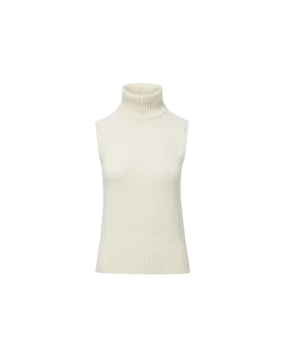 Effortless Comfort Fit Mazzy Cashmere Sleeveless Sweater