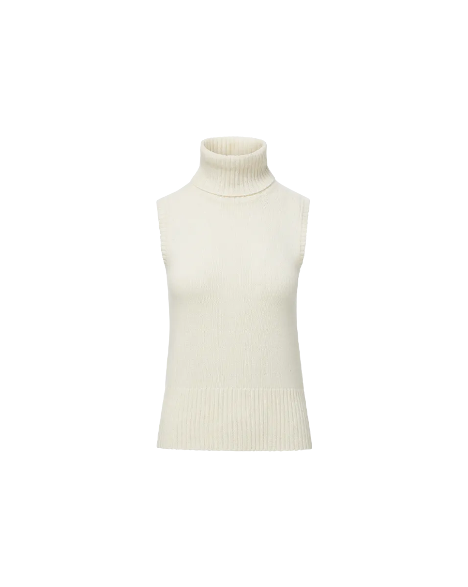 Mazzy Cashmere Sleeveless Sweater Smart Wear Quick Comfort Wear