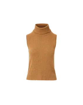Mazzy Cashmere Sleeveless Sweater Effortless Fit Cold Weather Look