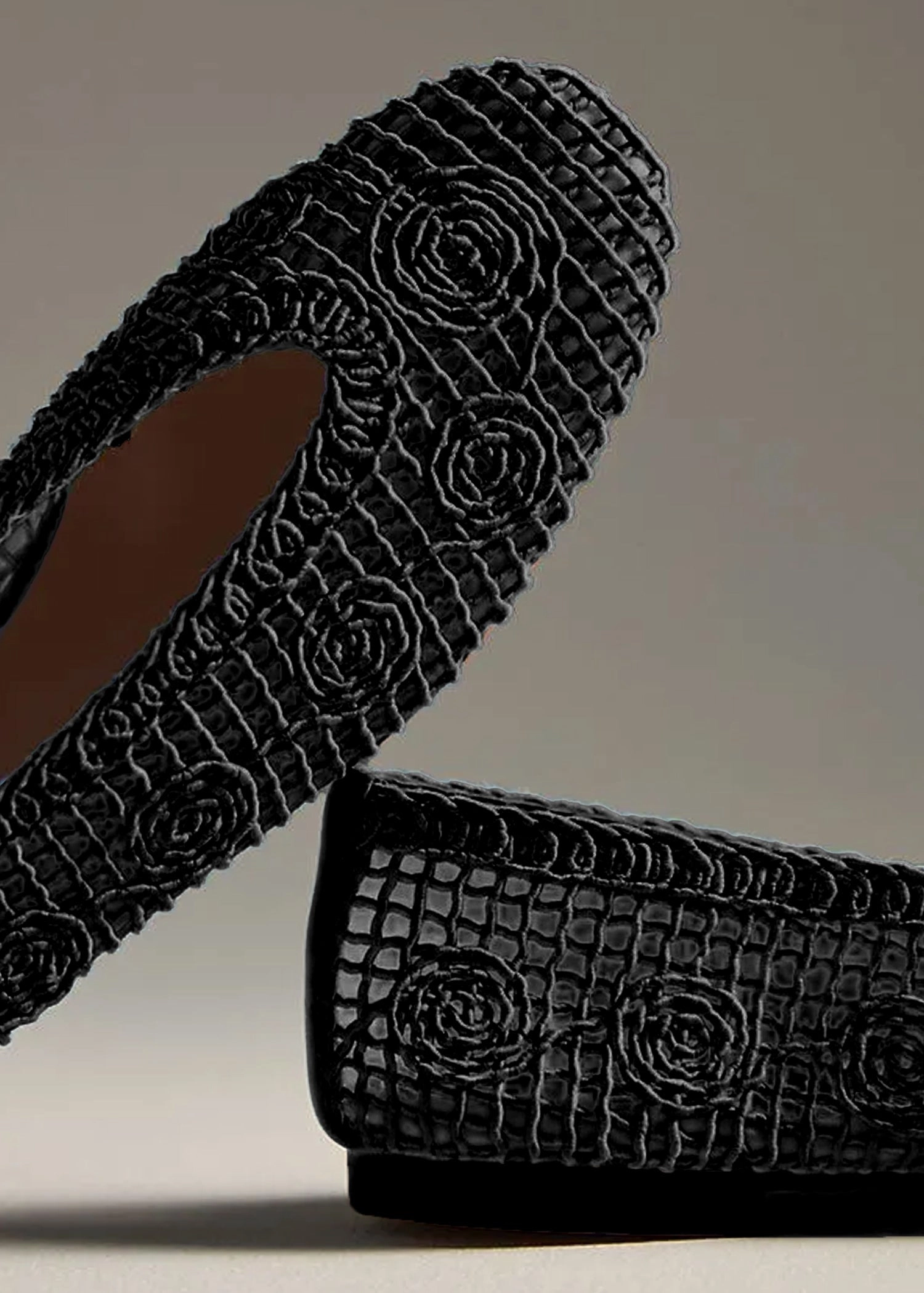 Bibi Lou Lenna Macram?? Ballerina Flat - F.S. Tree Lane