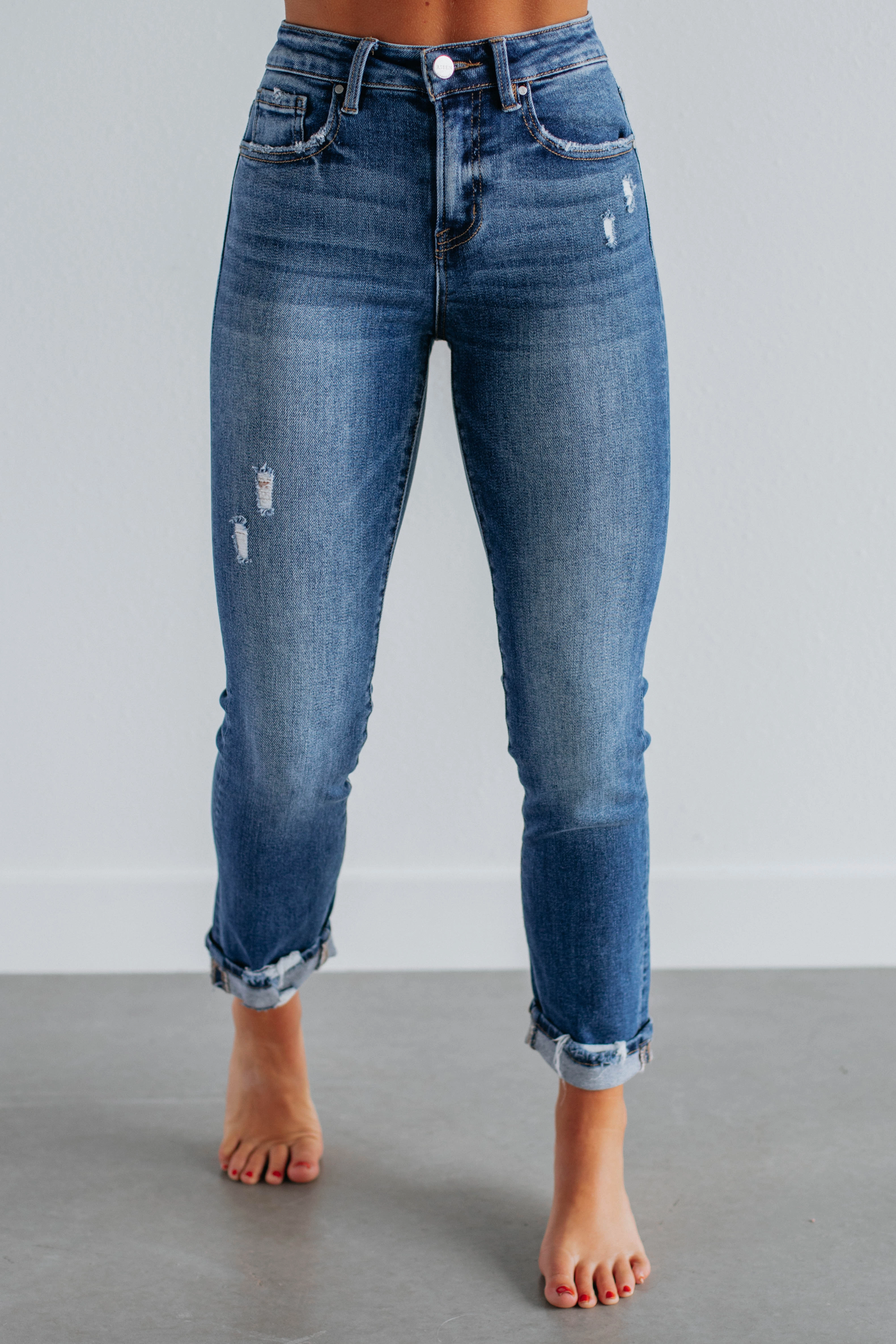 Chic Appearance Monica Risen Jeans - Dark Wash