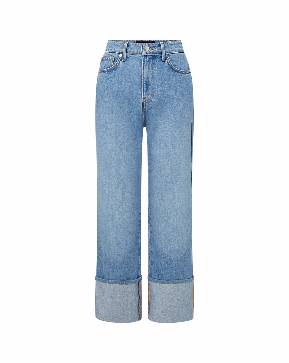 Style Appropriate Minimalist Style Holiday Vibes Weekend Warrior Dylan Cuffed Straight-Leg Jean