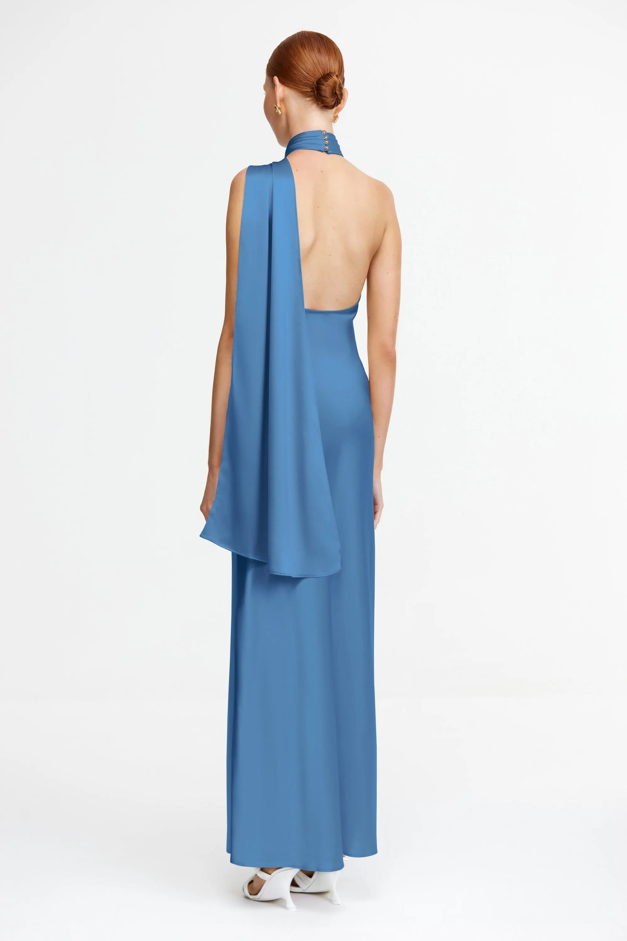 YEWGREEN MAXI DRESS Pleat-Front