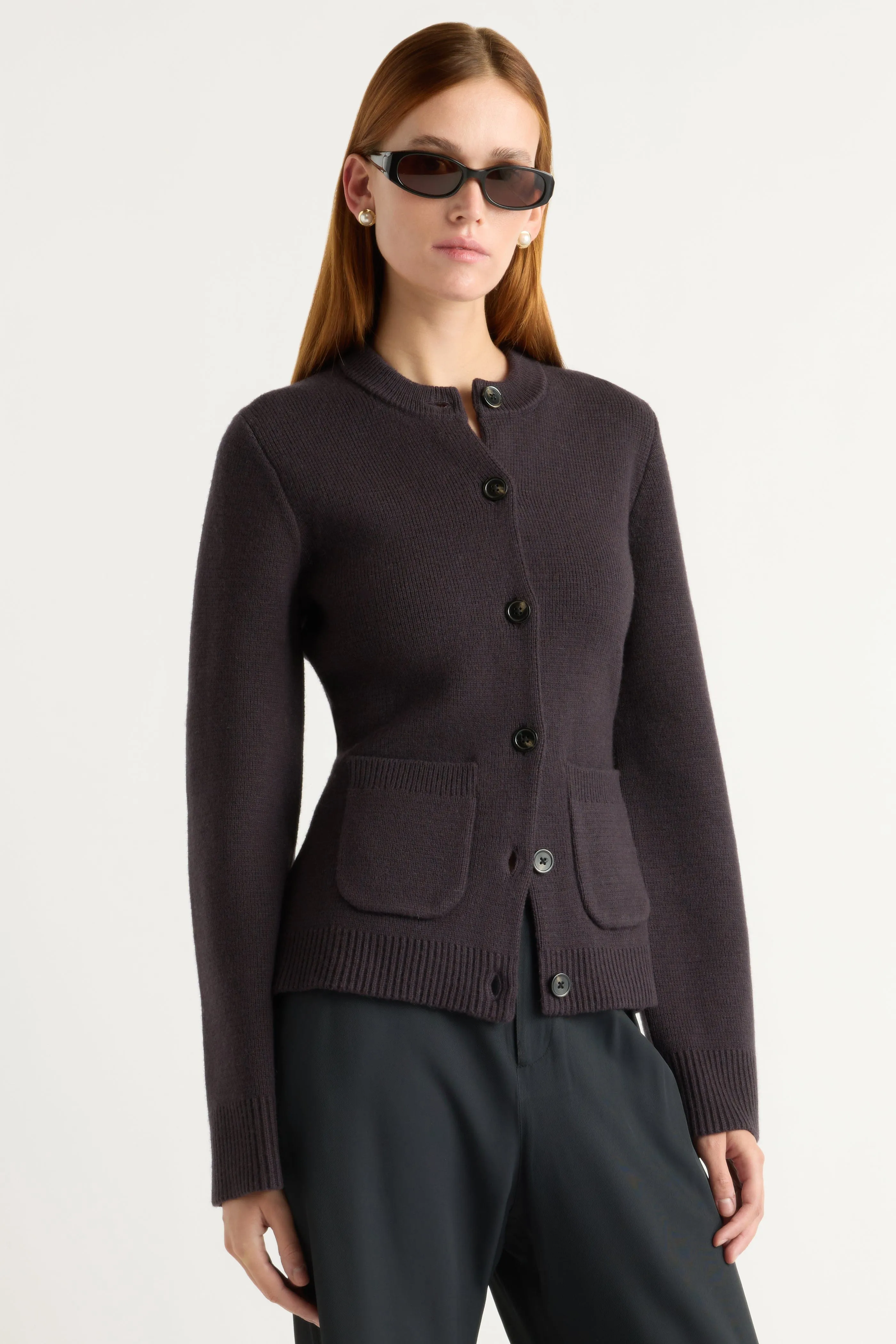 Essential Comfort Eames Organic Cotton-Wool Cardigan