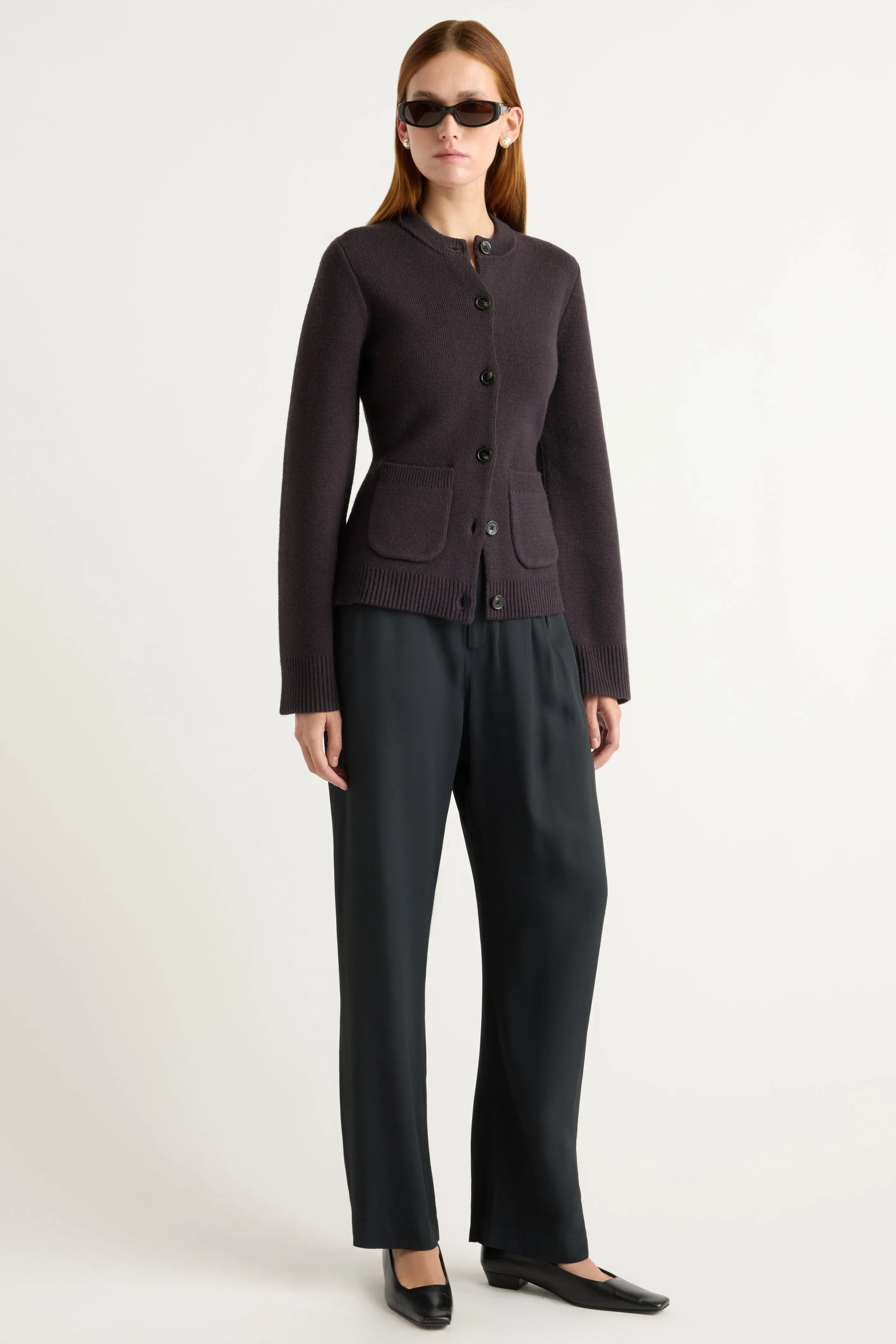 Eames Organic Cotton-Wool Cardigan Non Pilling Surface