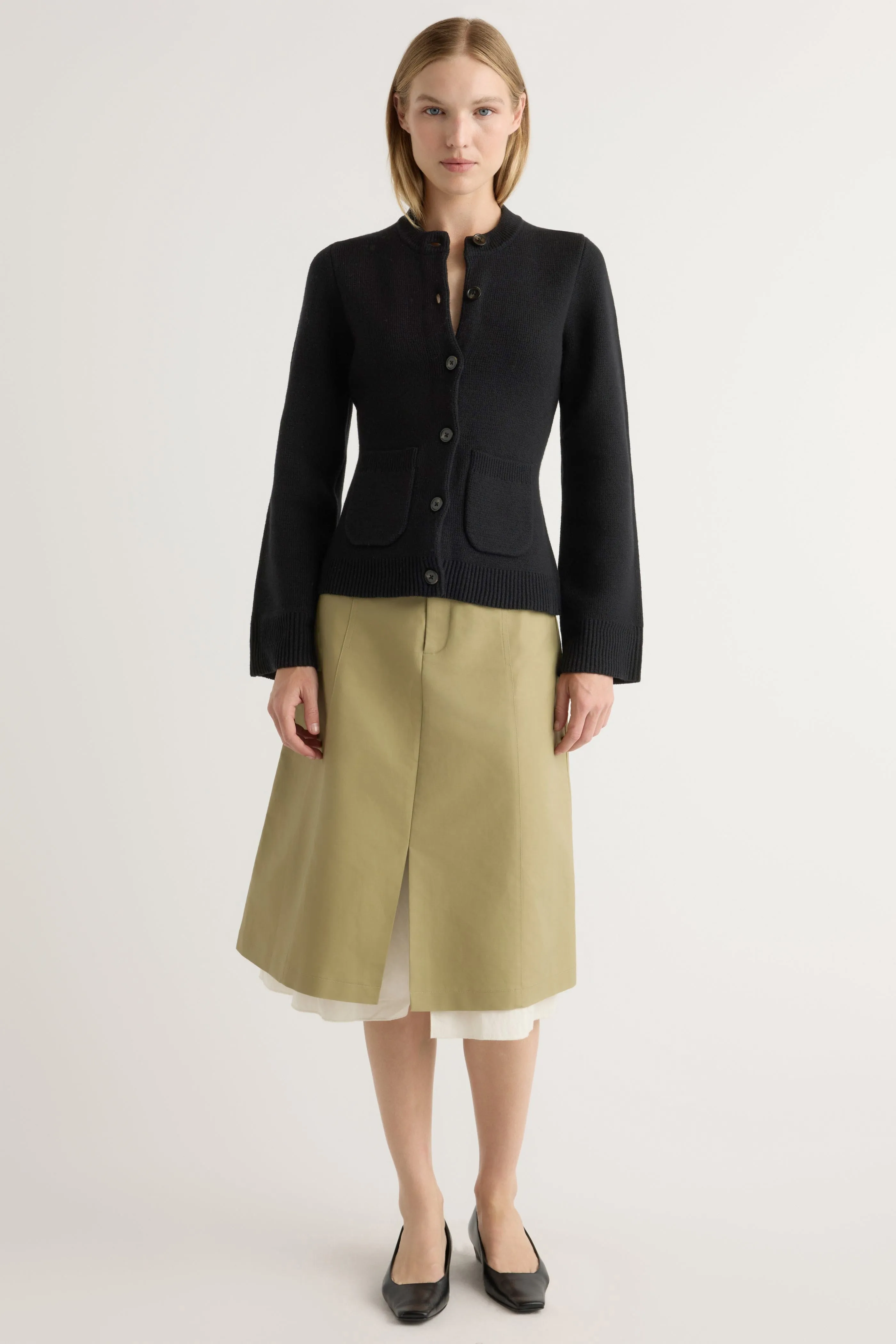 Eames Organic Cotton-Wool Cardigan Chilly Wardrobe