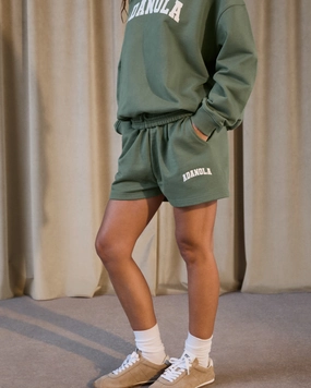 Varsity Sweat Shorts - Eden Green/Marshmallow White Outdoor Performance