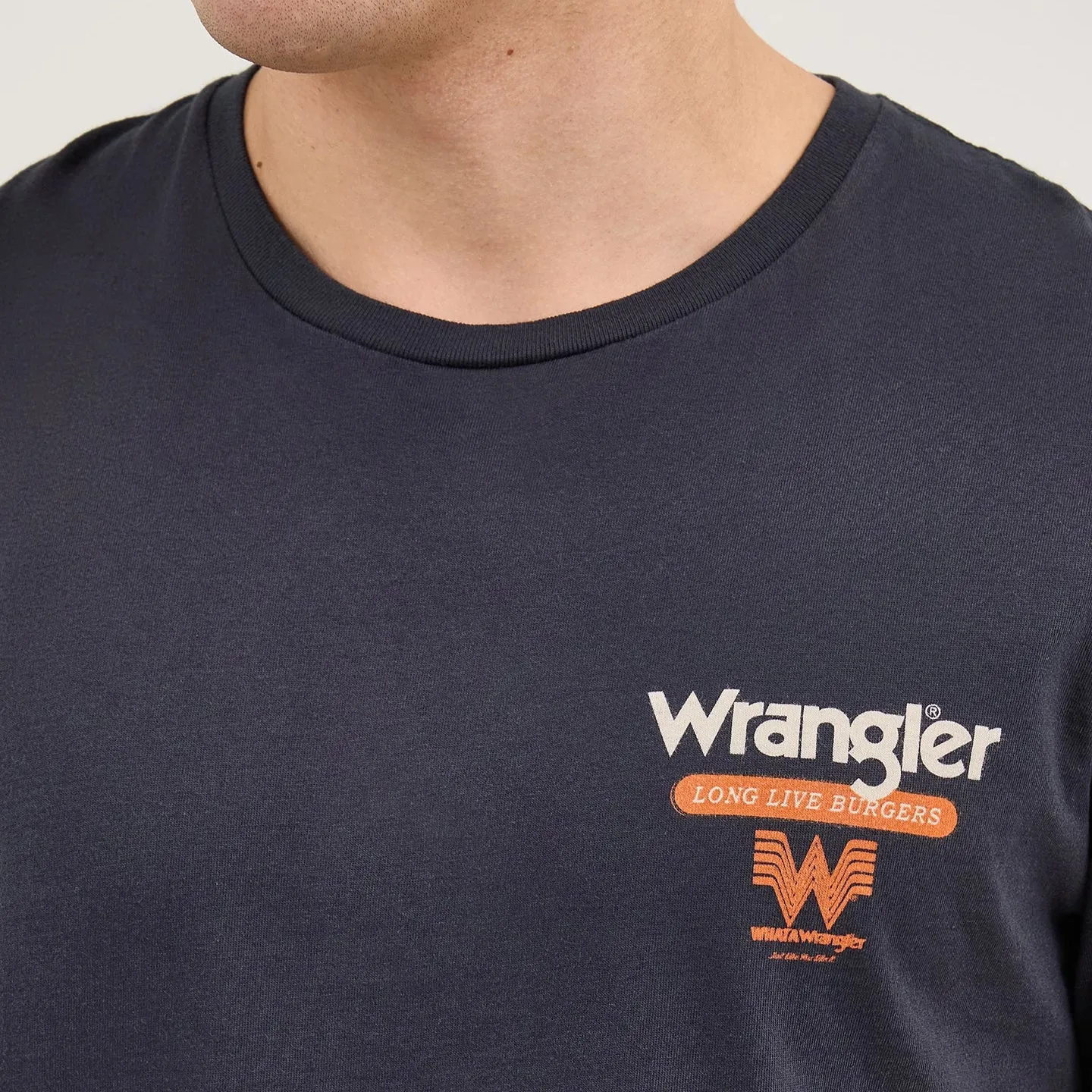 Vintage Pullover Wind Resistant Fabric Wrangler? x Whataburger? Cowboy Burgers Black T-Shirt
