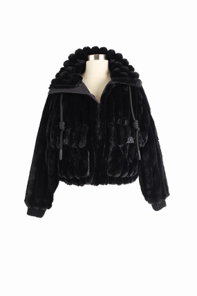 Adisa Faux Fur Jacket Soft Cover Cold Day Look