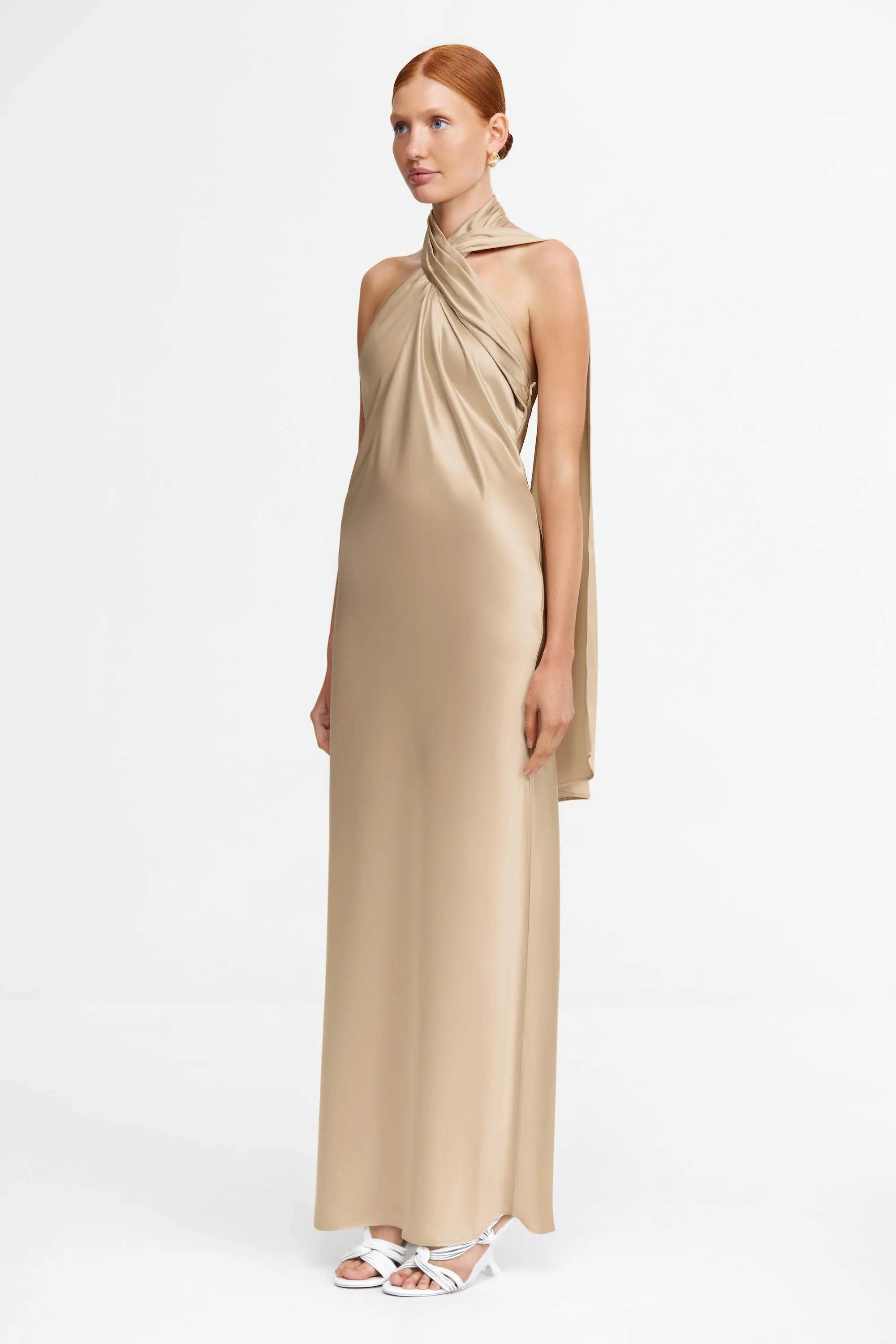 YEWGREEN MAXI DRESS Luxurious Feel Relax Mode