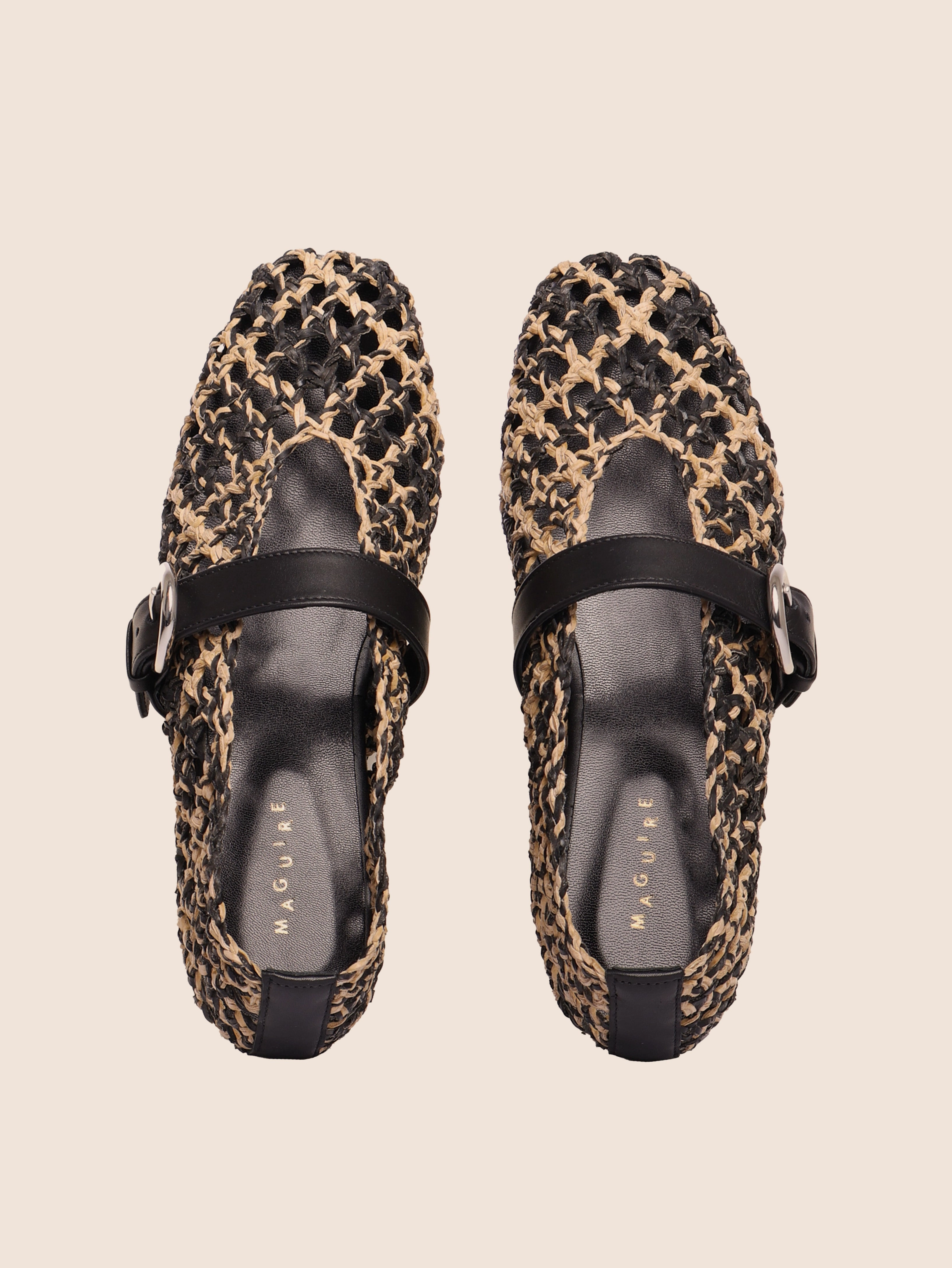 Press Mood Aveiro Natural Woven Ballerina