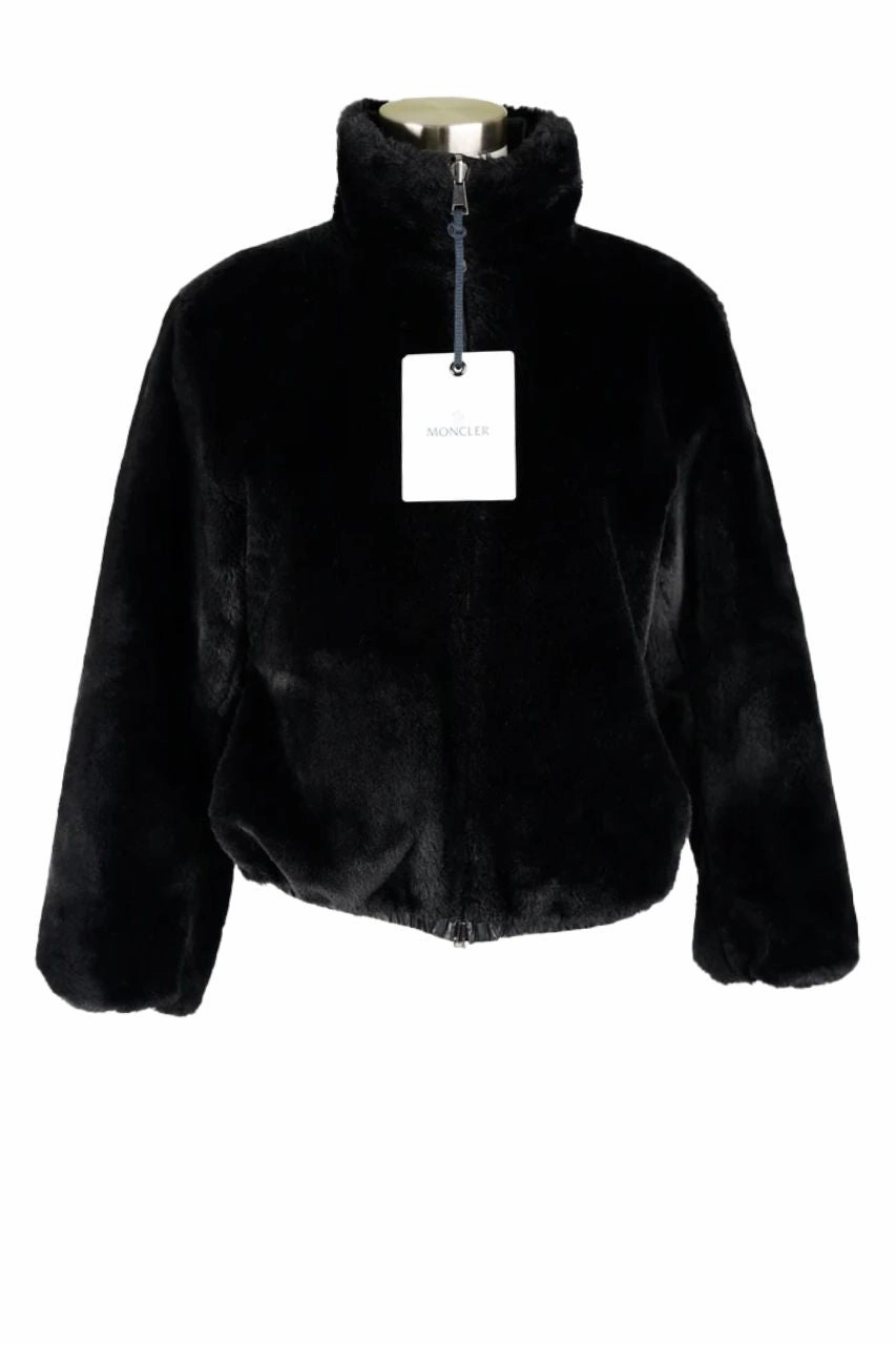 Hypoallergenic Textile Faux Fur Reversible Puffer Jacket