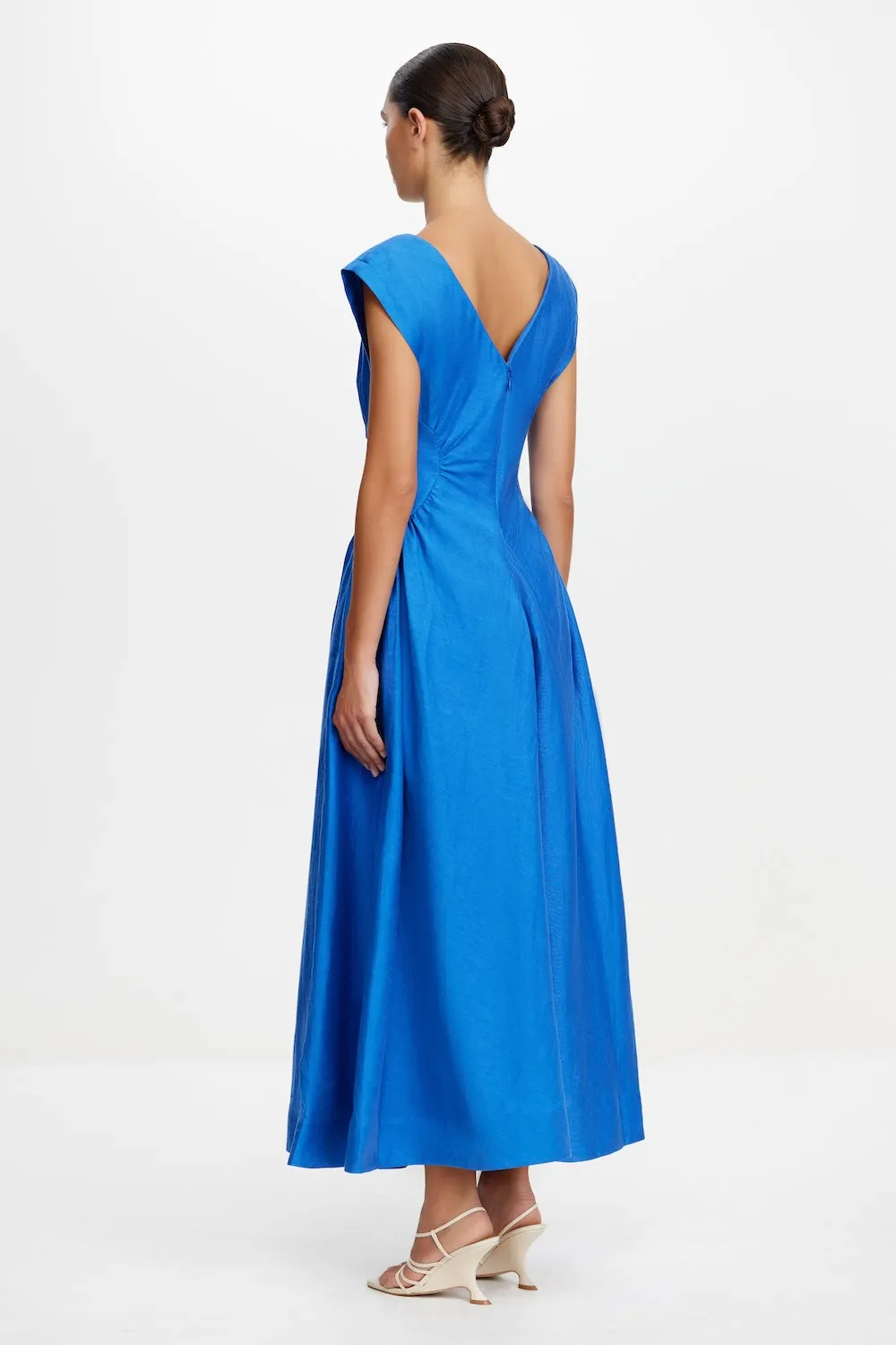 EMERY MIDI DRESS Party Safe Crisp Texture