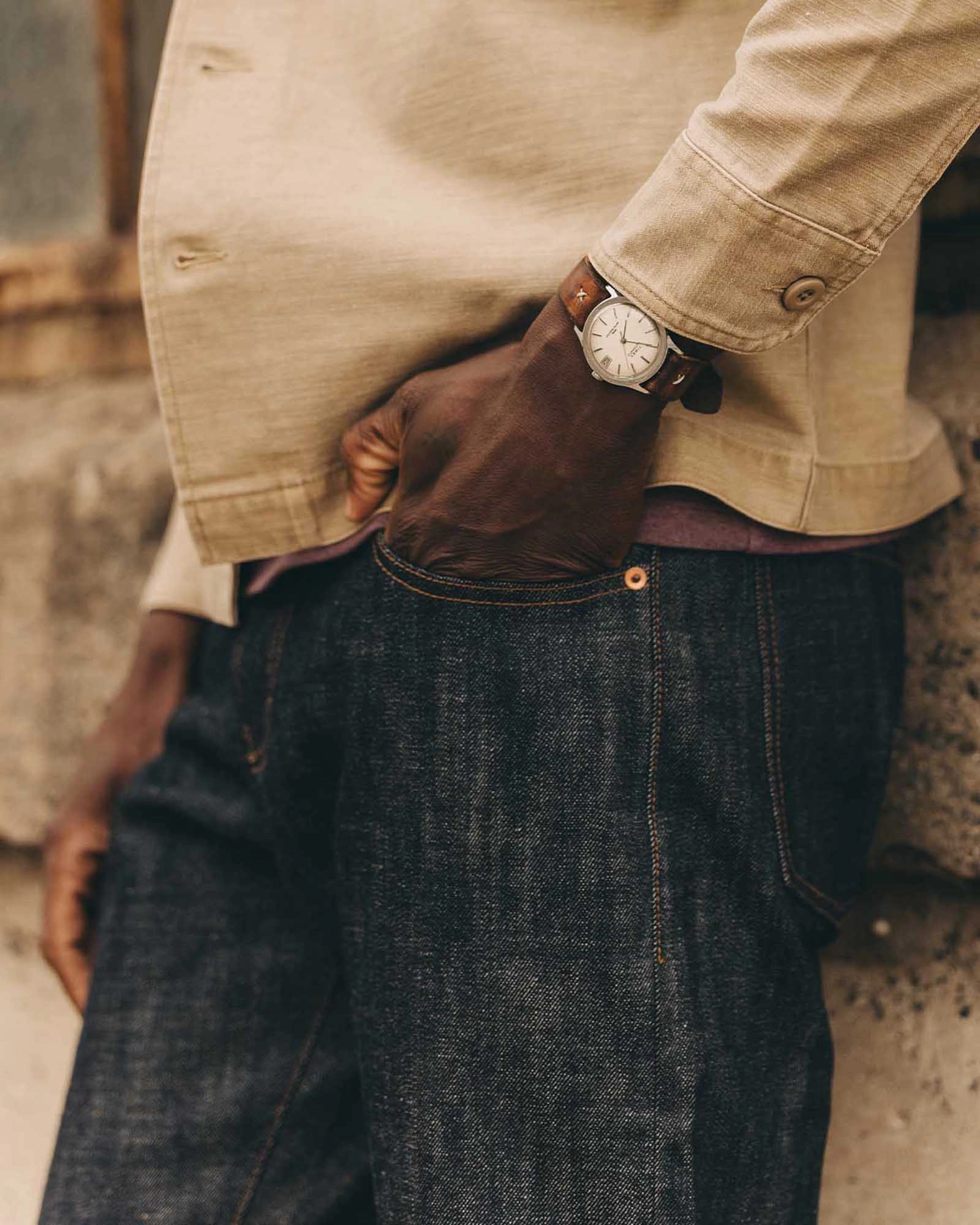 Artist Vibe Everyday Selvedge Denim The Democratic Jean in Rigid Organic Selvedge