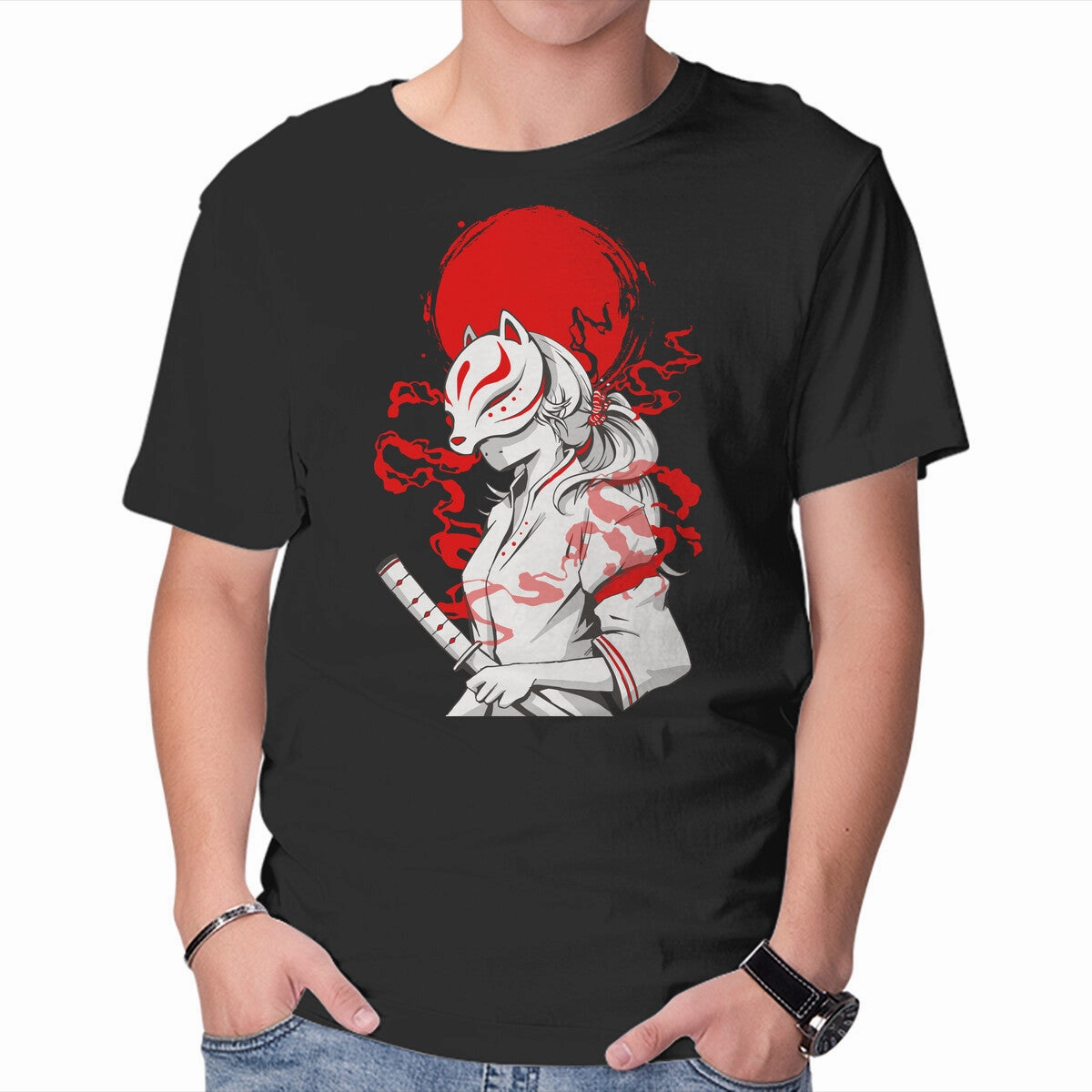 Kitsune Samurai Girl proper length