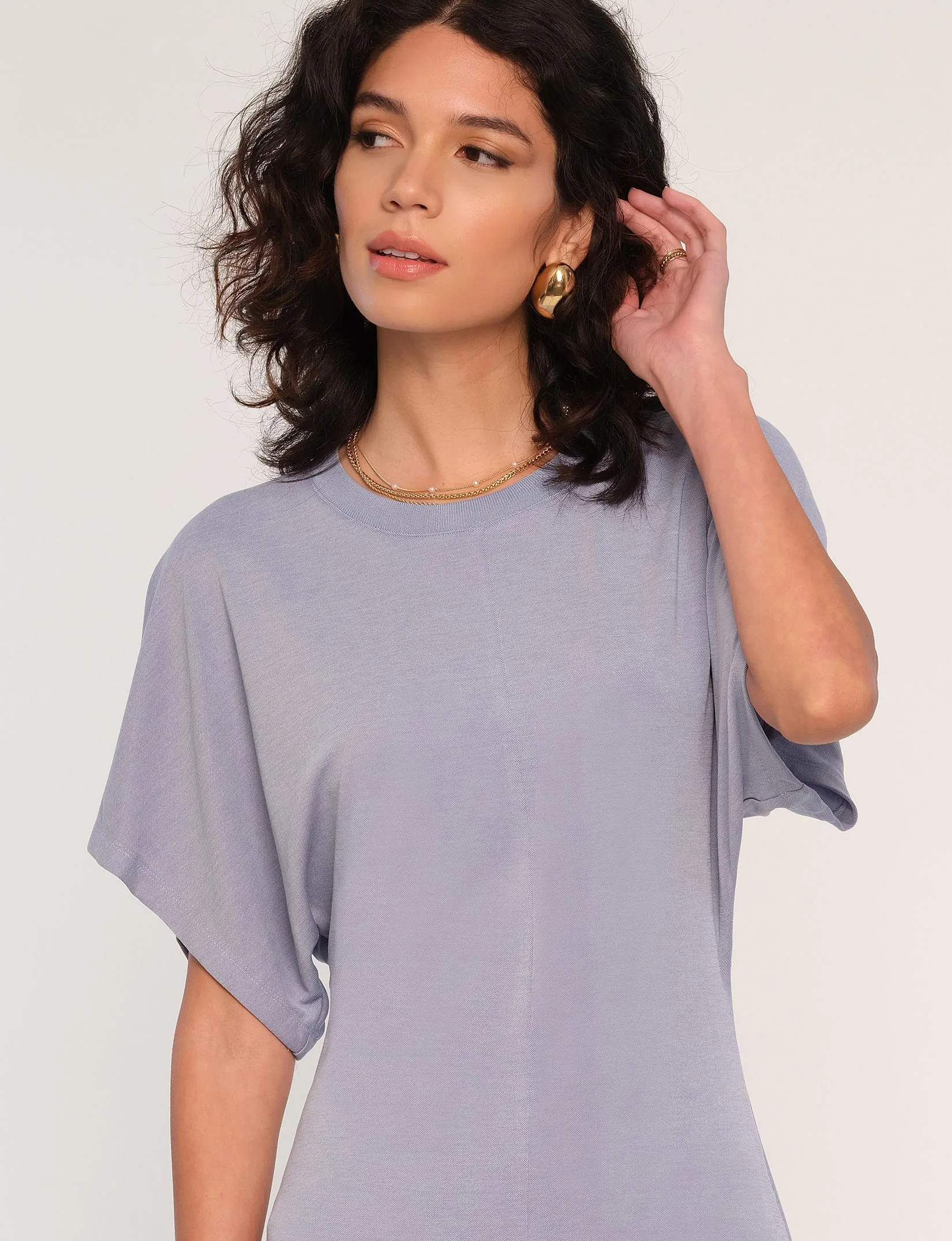 Ruffle Hem Edgy Twist Ezria Dress