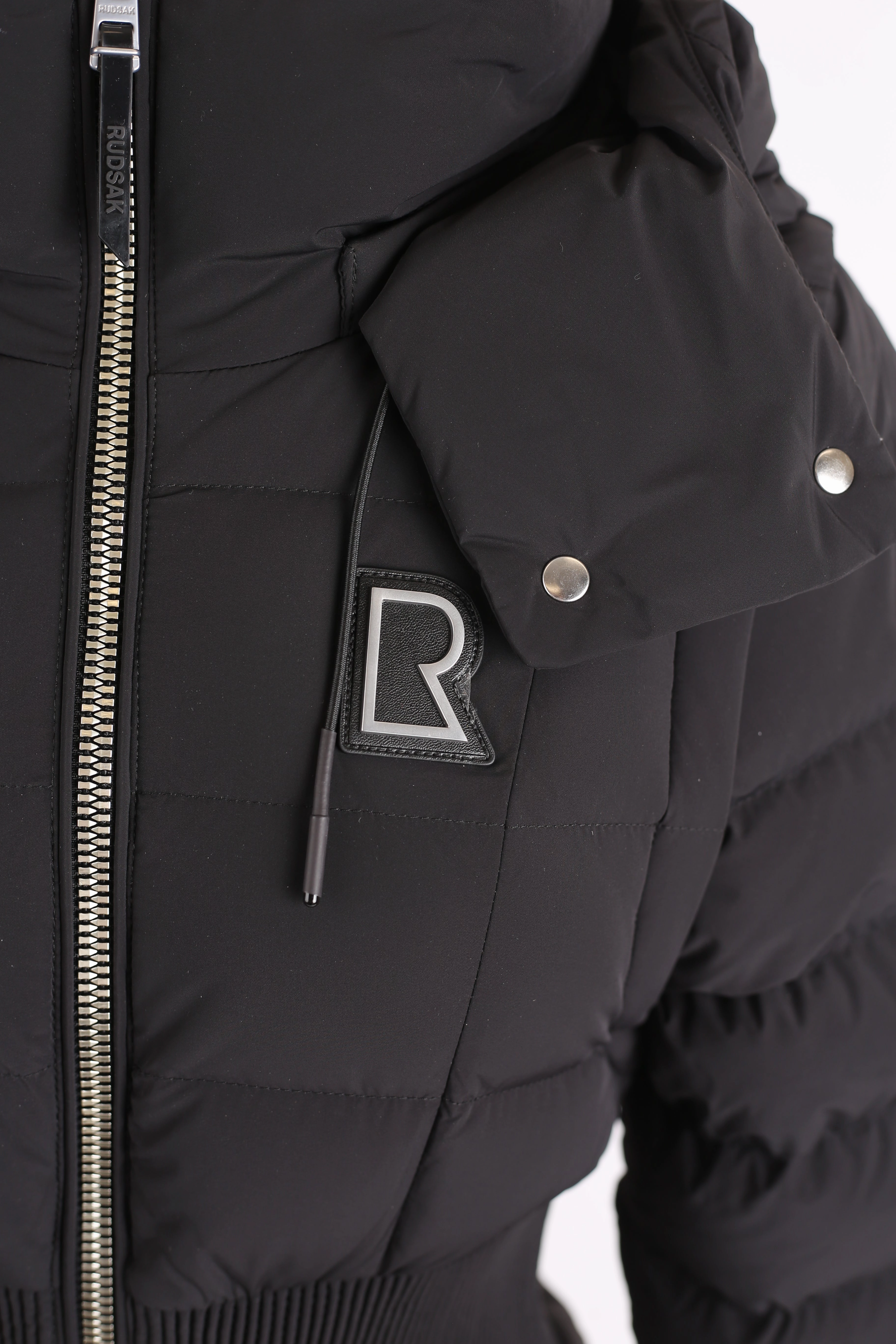 Juliette Synched Waist Down Puffer Jacket W/ Removable Sleeves FleeceLined