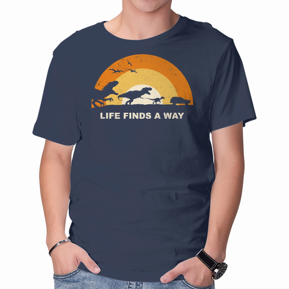 Finds A Way Seamless construction RibbedNeckBanding