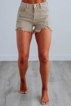 Mae Risen Shorts - Sand Anti Static Material