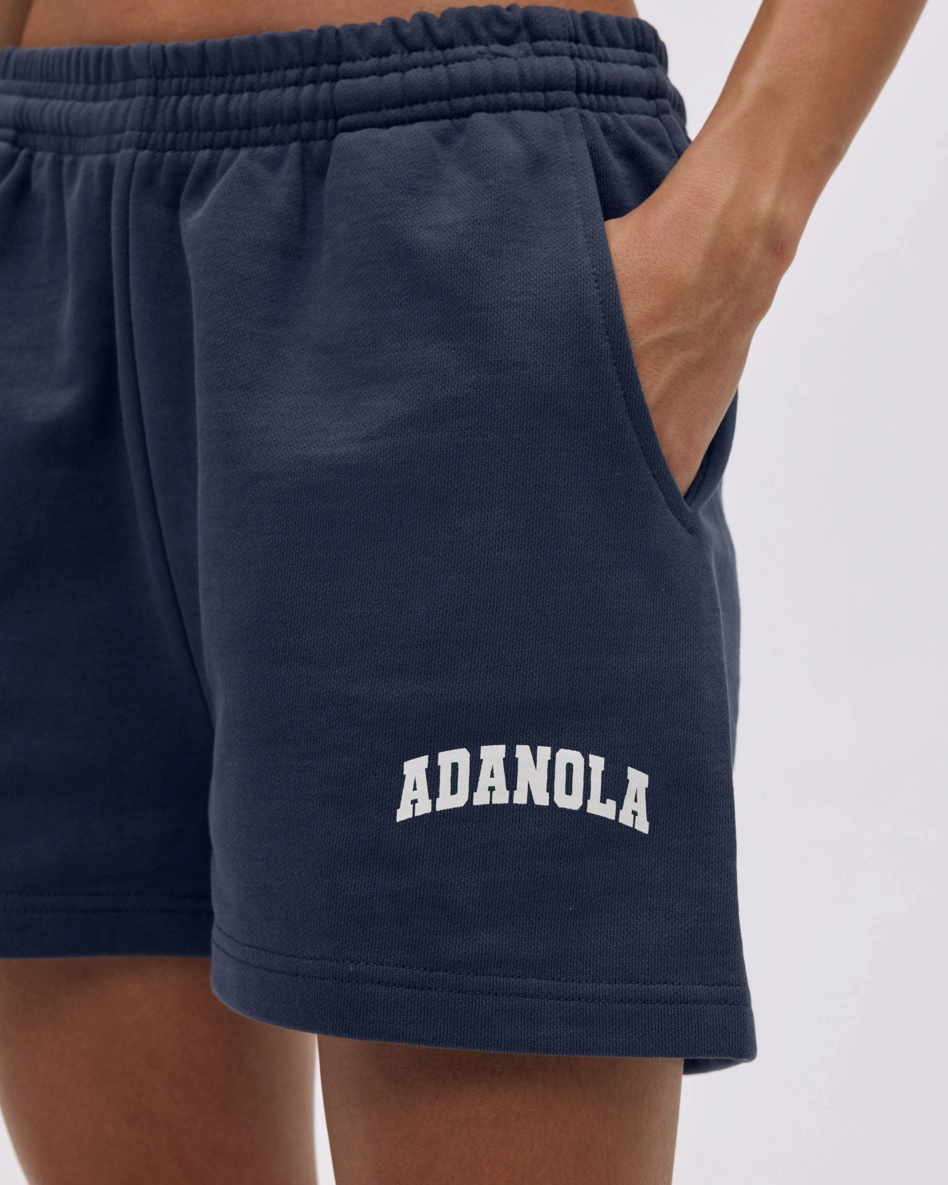 Varsity Sweat Shorts - Midnight Blue/Marshmallow White QuickAdjustStraps