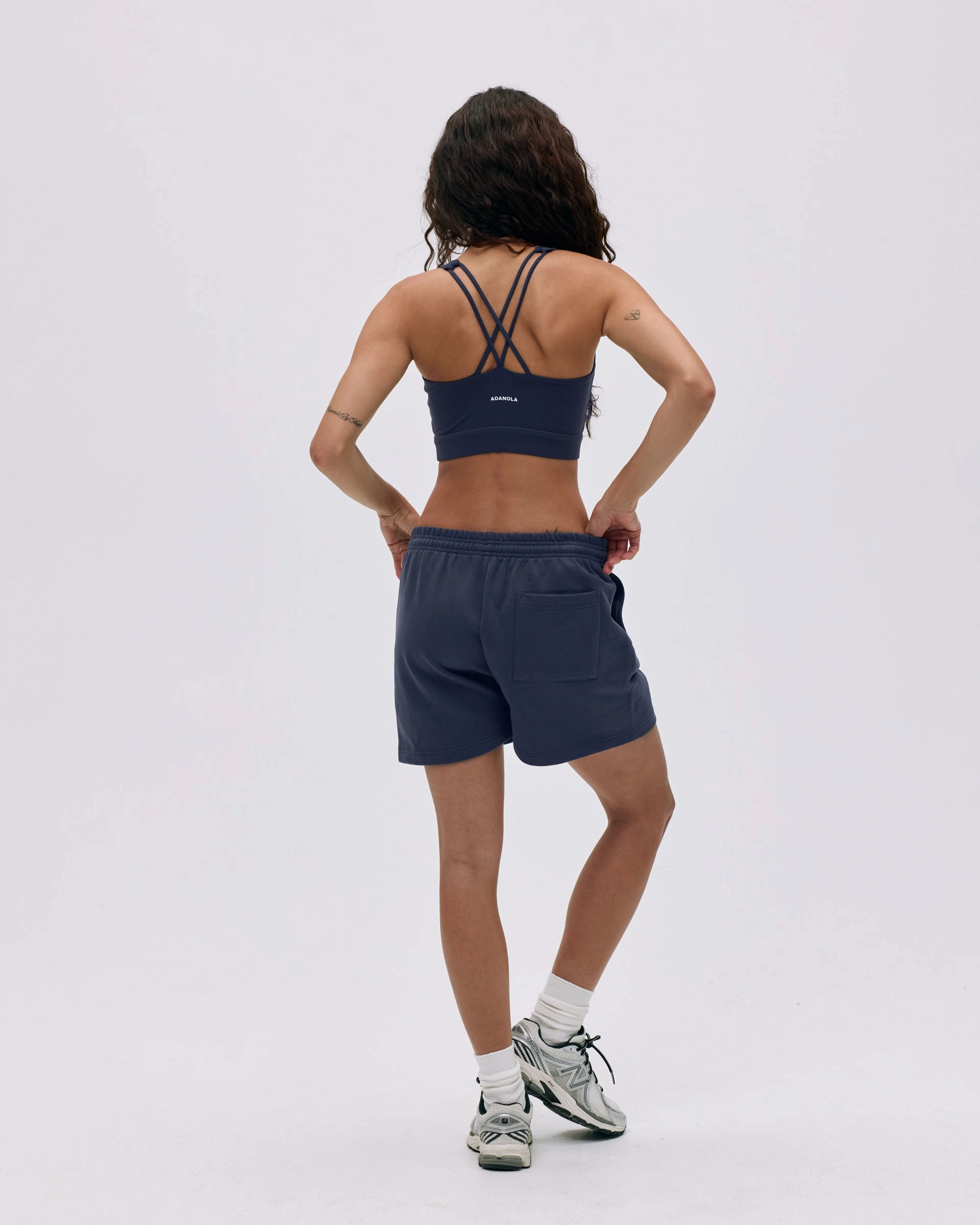 Varsity Sweat Shorts - Midnight Blue/Marshmallow White raincoat Stay Fresh