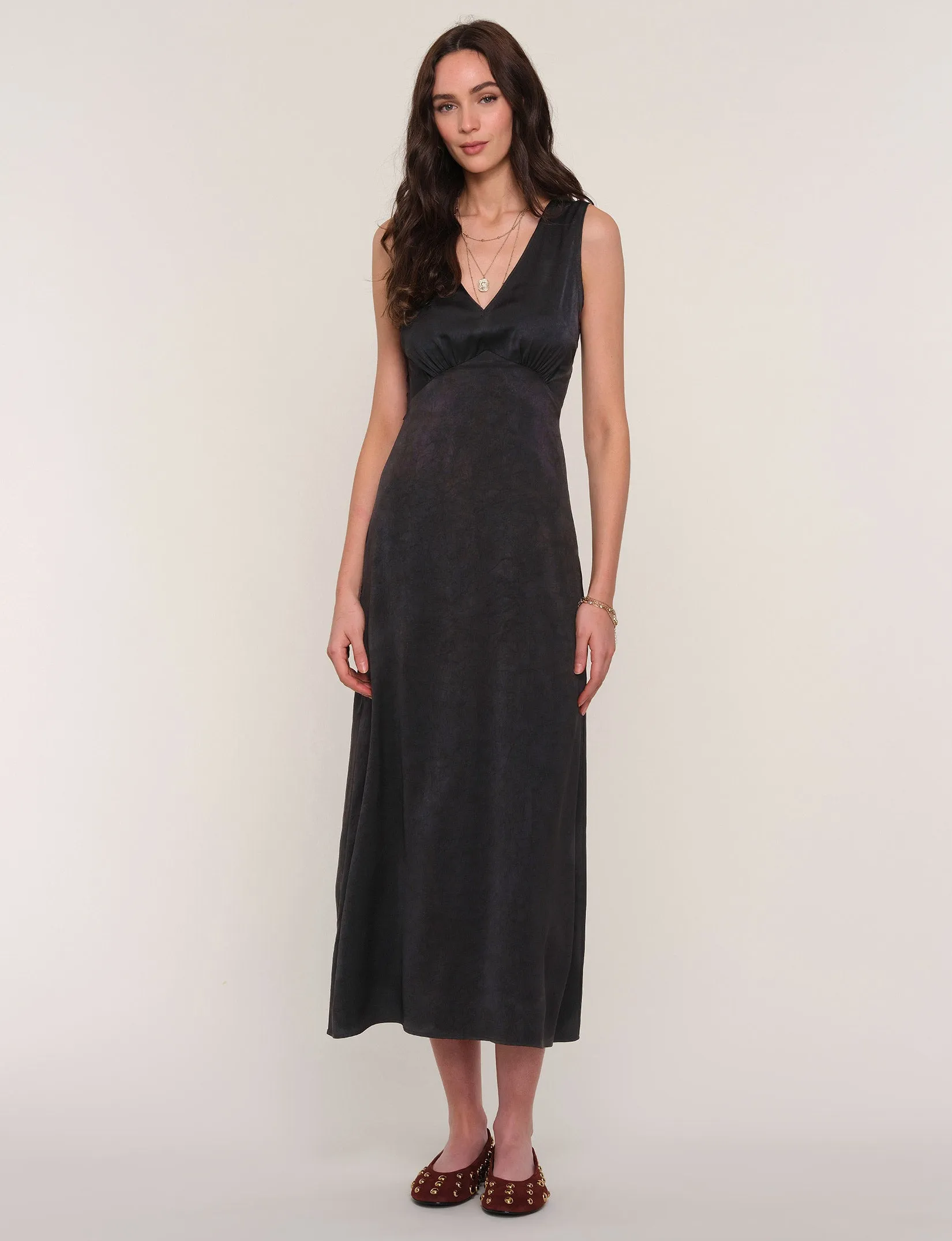 Quilted-Lining Zip-Closure martine dress